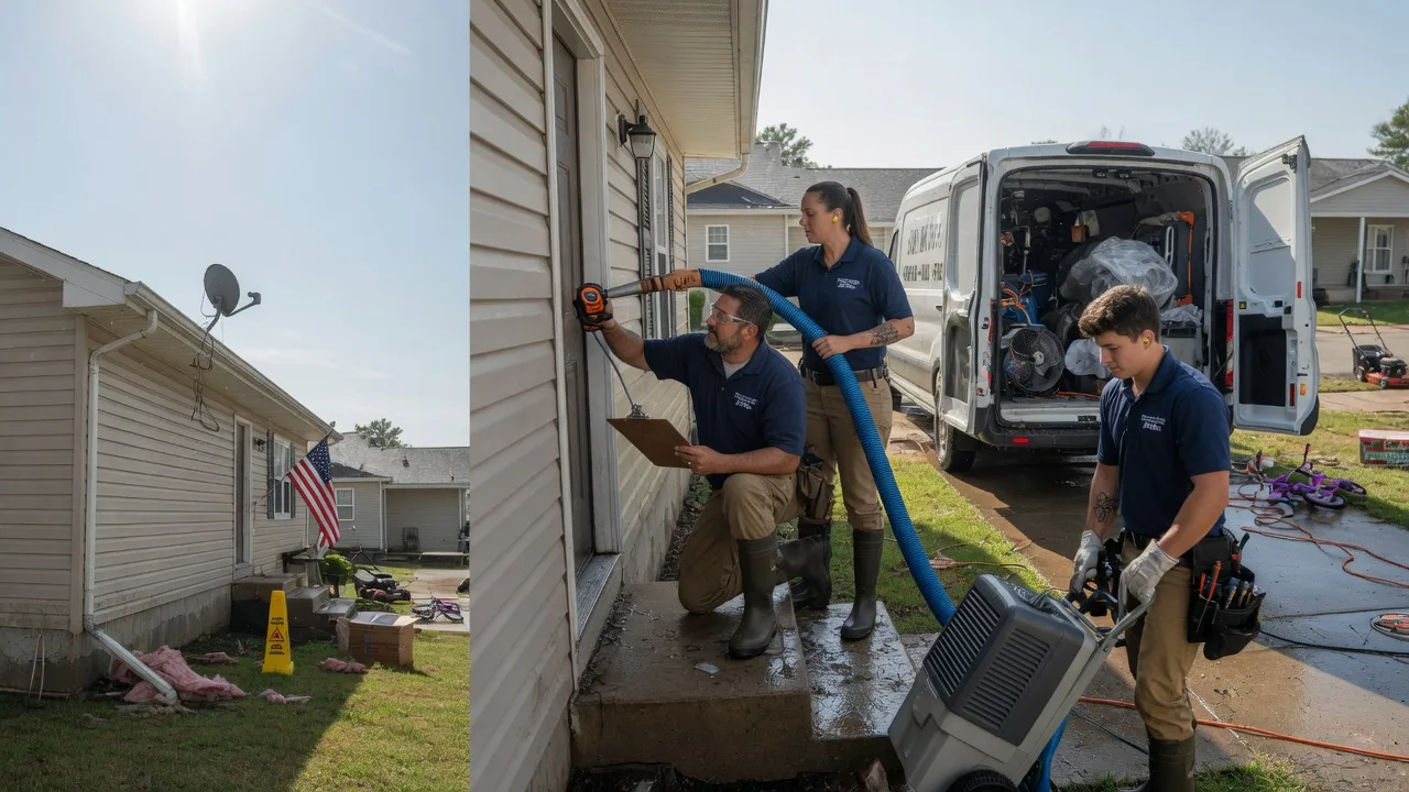 Ceiling Water Damage Restoration in Tilleda, WI near me